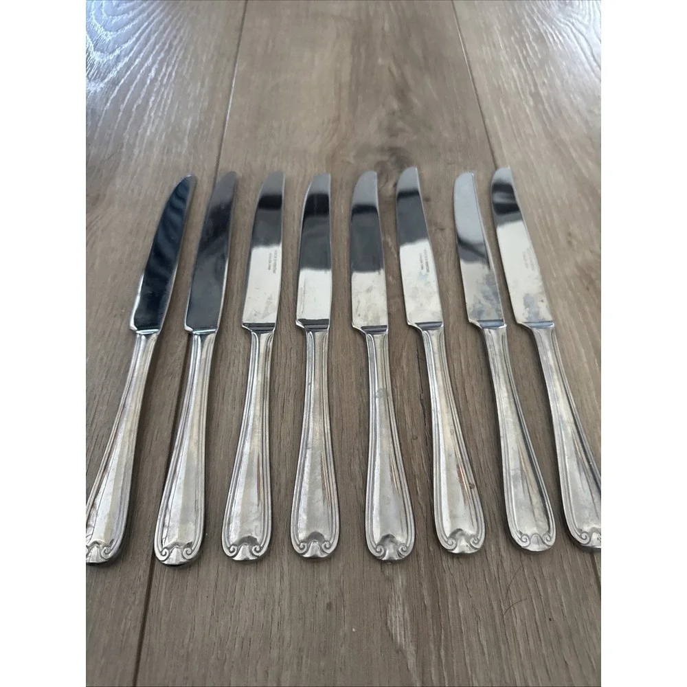 8‎ Dinner Knives Hollow Reed & Barton COLBY Stainless China 9 5/8